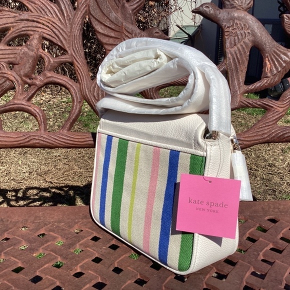 NWT kate spade Matching Set Run Around Stripe Bag & Bradley Breezy Strip… - Picture 5 of 12